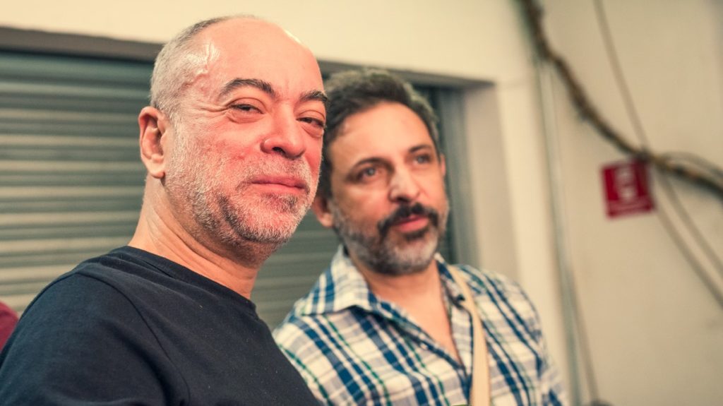 Ed Anderson e o designer Murilo Carvalho | Foto: Felipe Prado