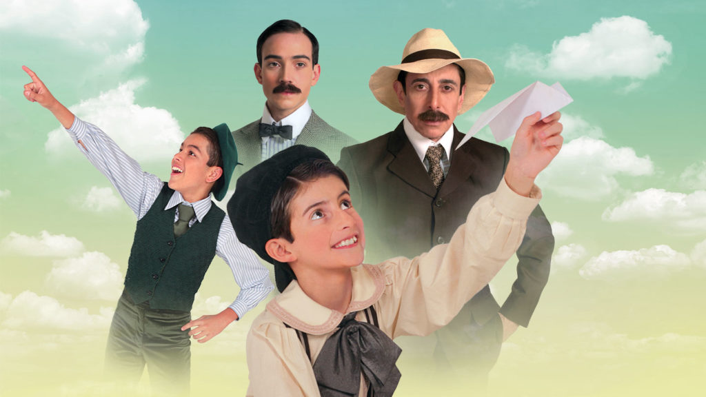 Musical Além do Ar, baseado na vida de Santos Dumont, produzido pela Fundação Lia Maria Aguiar